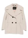 Max Mara Cashmere Double-breasted Jacket In Brown