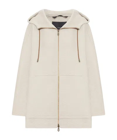 MAX MARA CASHMERE DOUBLE-LAYER SWEATSHIRT JACKET