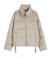Max Mara Cashmere Down Puffer Jacket In Neutral