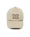 Max Mara Casquette De Baseball En Drap De Cachemire In Neutral