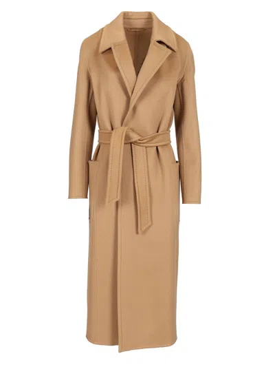 Max Mara Cashmere Dressing Gown Coat Coats Beige In Brown