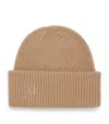 Max Mara Cashmere Embroidered Beanie In Brown
