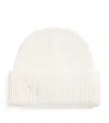 Max Mara Cashmere Embroidered Beanie In White