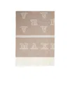 Max Mara Cashmere Fringed Scarf In Nude