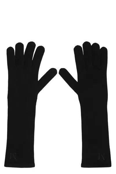 Max Mara Cashmere Gloves In Gray