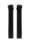 Max Mara Timor Gloves Gray In Black