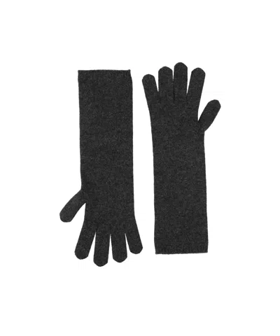 Max Mara Cashmere Gloves In Black