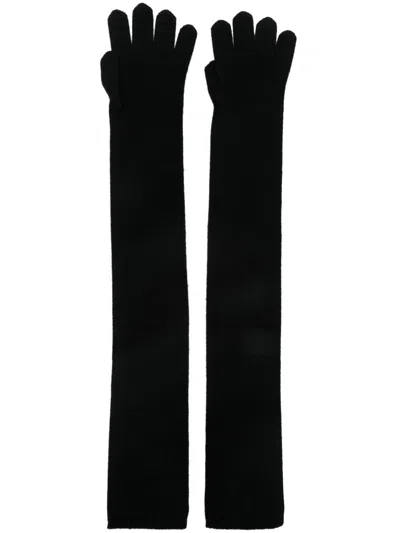Max Mara Timor Gloves Black