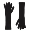Max Mara Woman Black Gloves In Black