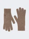 Max Mara Cashmere Gloves In Brown