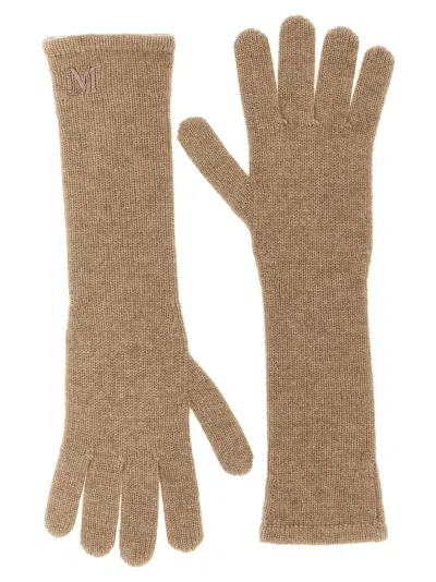 Max Mara Cashmere Gloves In Brown