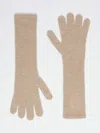 Max Mara Cashmere Gloves In Sand