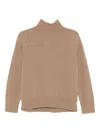 Max Mara Cashmere High-neck Sweater In Brown