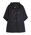 Max Mara Hooded Casual Jacket In Blue