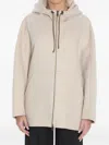 Max Mara Long-sleeved Sweatshirt Jacket In Neutral