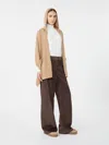 Max Mara Cashmere Hooded Shawl In Brown