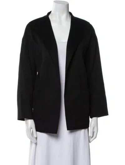 Pre-owned Max Mara Cashmere Jacket In Black