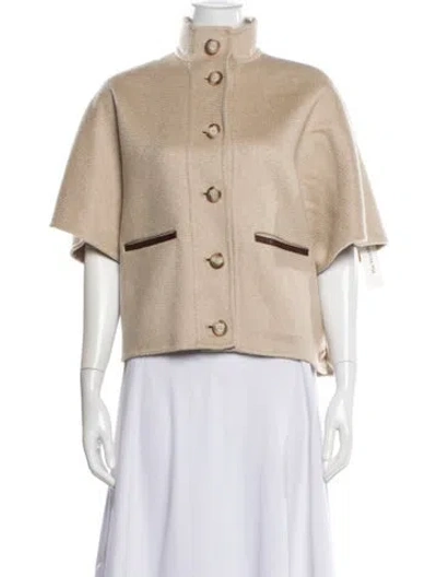 Pre-owned Max Mara Cashmere Jacket In Neutral