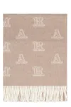 Max Mara Cashmere Jacquard Stola In Pink