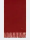 Max Mara Cashmere Logo Stole In Red