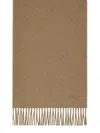 Max Mara Cashmere Logo Stole In Brown