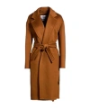 Max Mara Solid-colored Cashmere Long Coat In Brown