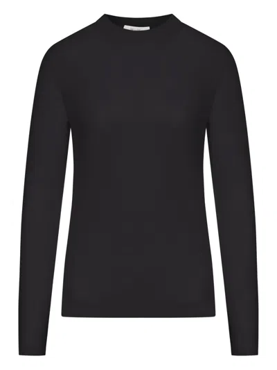 Max Mara Cashmere Long-sleeve T-shirt In Black