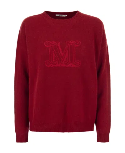 Max Mara Cashmere Long-sleeved Sweater In Red