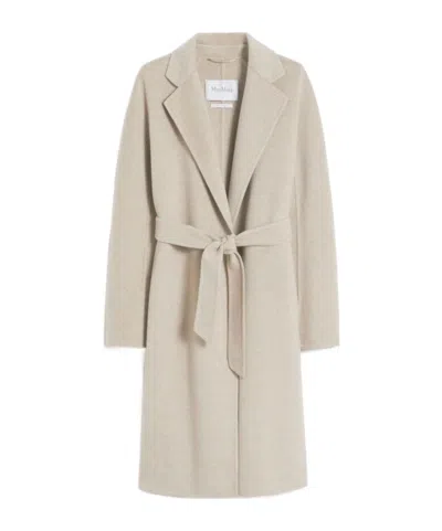 Max Mara Cashmere Long-sleeved Trench Coat In Nude