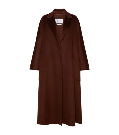 Max Mara Cashmere Ludmilla Wrap Coat In Burgundy