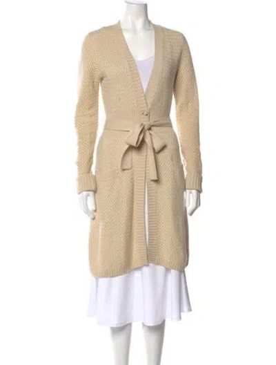 Pre-owned Max Mara Cashmere Mini Dress In Neutral