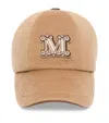 Max Mara Cashmere Monogram Cap In Brown