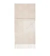 Max Mara Cashmere Monogram Scarf In Brown