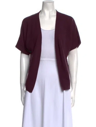 Pre-owned Max Mara Cashmere Open Front Sweater In Black