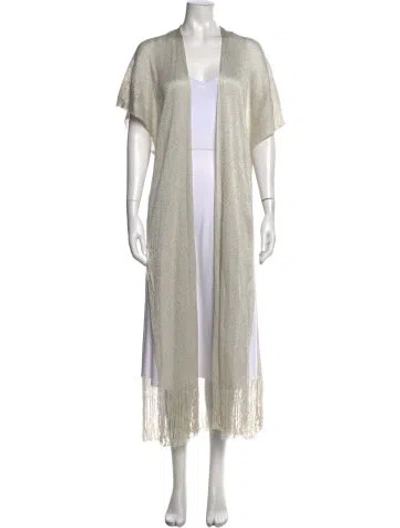 Pre-owned Max Mara Cashmere Open Front Sweater In Multicolor