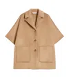 Max Mara Cashmere Oversized Cape In Beige