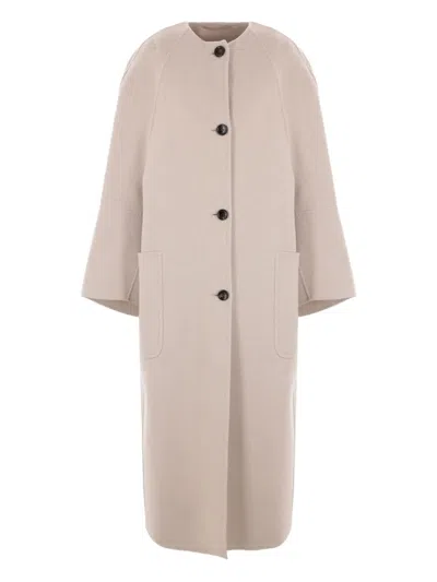 MAX MARA CASHMERE PATCH-POCKET COAT