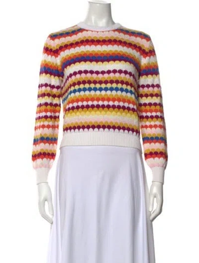 Pre-owned Max Mara Cashmere Patterned Sweater In Multicolor