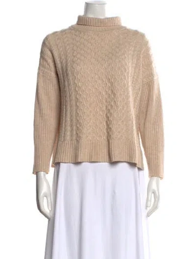 Pre-owned Max Mara Cashmere Patterned Sweater In Neutral