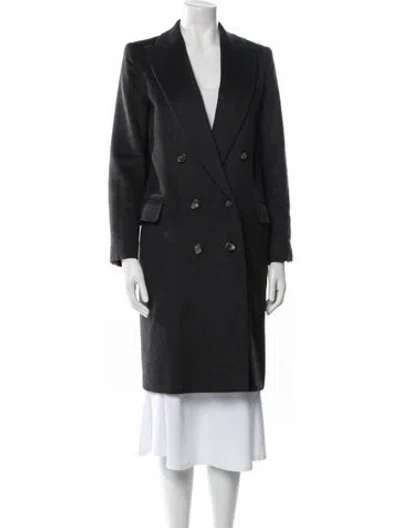 Pre-owned Max Mara Cashmere Peacoat In Gray