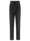 Max Mara Matilde Stripe High Waist Wool Blend Trousers