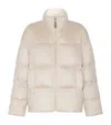 Max Mara Reversible Cashmere Down Jacket In Nude
