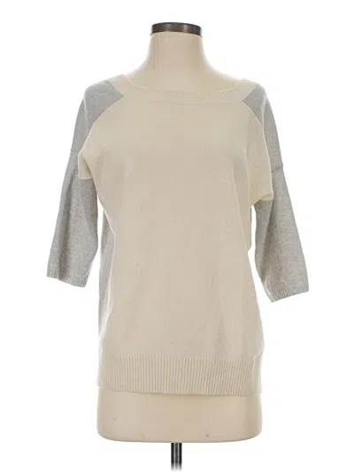 Pre-owned Max Mara Cashmere Pullover Sweater In White