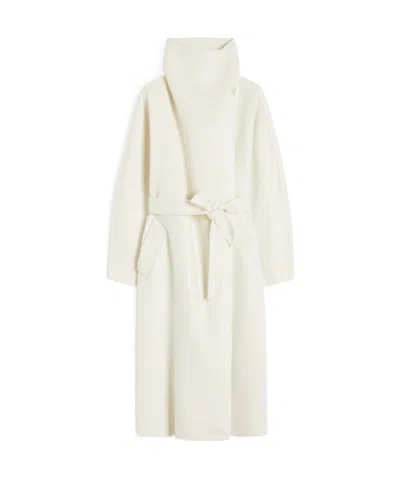 Max Mara Cashmere Robe Coat - Ivory In White