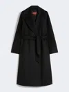 Max Mara Cashmere Robe Coat In Black