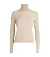 Max Mara Cashmere Turtleneck Sweater In Beige