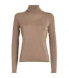 Max Mara Veloce Lightweight Cashmere Turtleneck In Beige