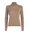 Max Mara Beige Turtle Neck Sweater In Beige
