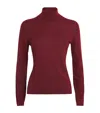 Max Mara Cashmere Rollneck Sweater In Red