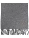 Max Mara Luxurious Cashmere Wraparound Rectangle Scarf In Gray